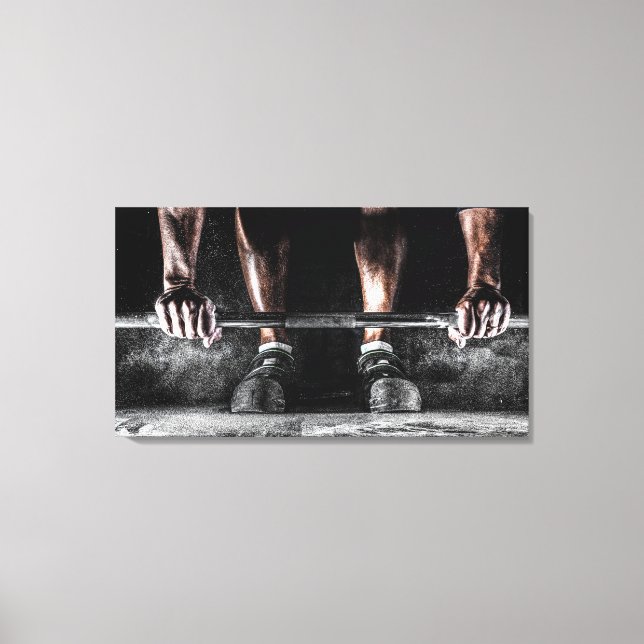 Lift Weights Canvas Print (Front)