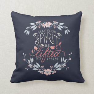 Lift your spirits this spring  throw pillow
