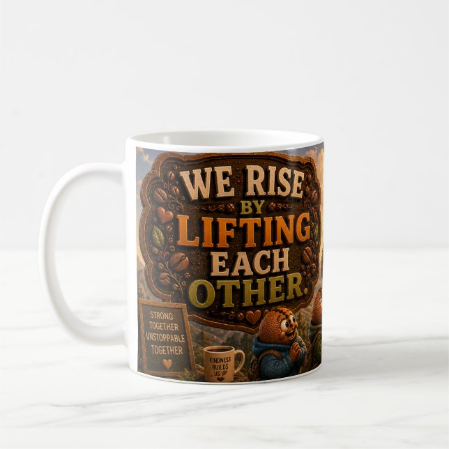 Lifting Each Other Coffee Mug (Left)