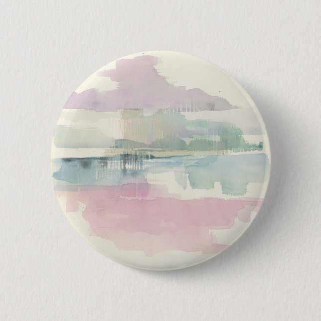 Lifting Fog | In Soft Pastels 2 Inch Round Button (Front)