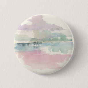 Lifting Fog   In Soft Pastels 2 Inch Round Button