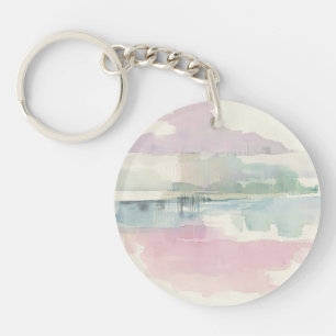Lifting Fog In Soft Pastels Keychain