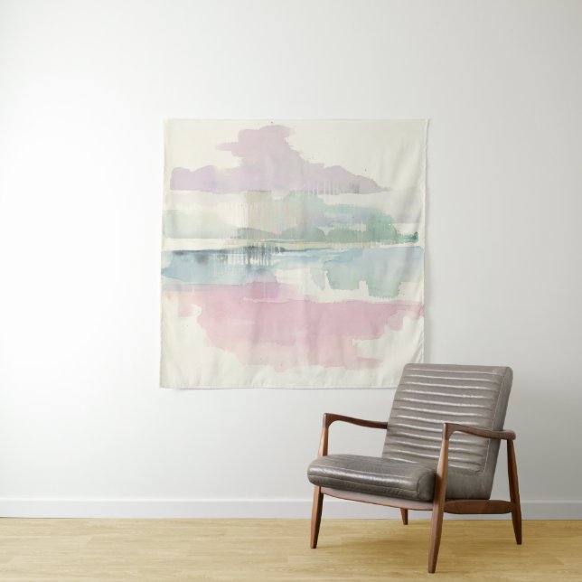 Lifting Fog | In Soft Pastels Tapestry (In Situ (Horizontal))