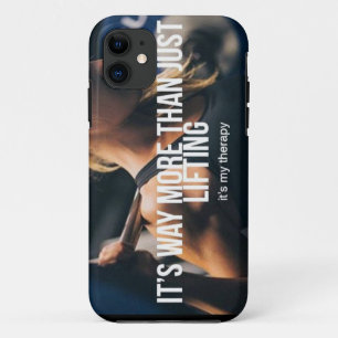Lifting Is My Therapy - Women's Gym Workout iPhone 11 Case
