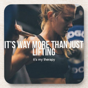 Lifting Is My Therapy - Women's Gym Workout Coaster