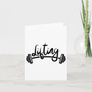 Lifting Workout Lift Gym Weightlifting  Card