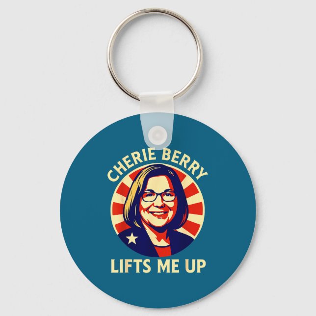 Lifts Berry Elevator Cherie Poster Up Me NC Smile Keychain (Front)