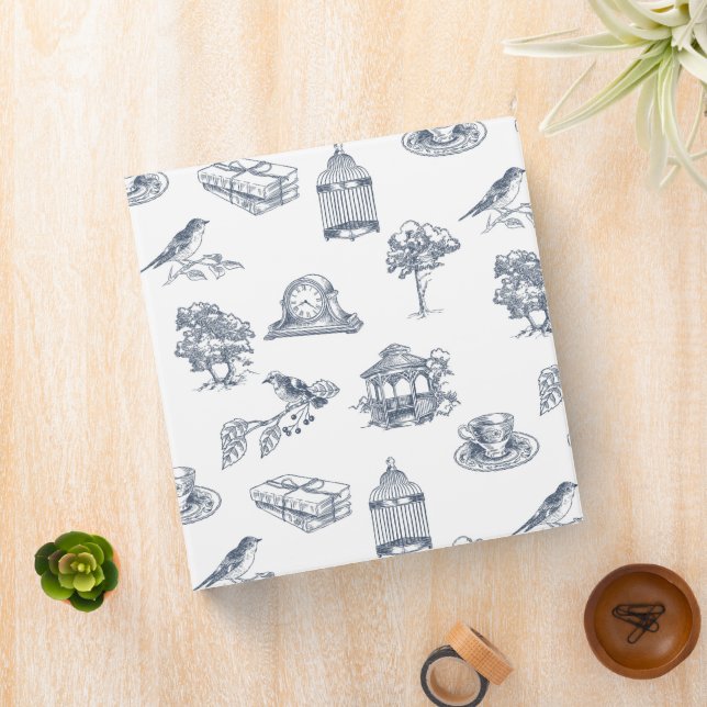 Light Academia Pattern Bookish Binder (In Situ)