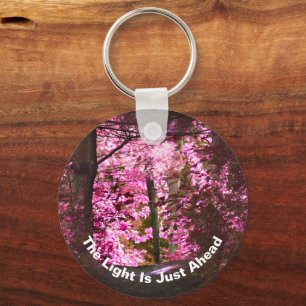 Light Ahead On Path Inspirational  Keychain