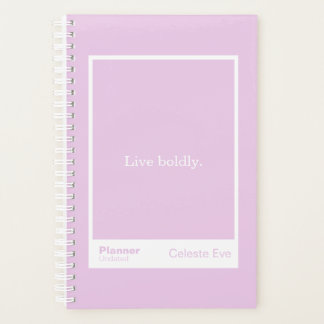 Light Amethyst Purple Block Quote Small Planner