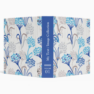 Light and Airy Hydrangea Floral Pattern Binder