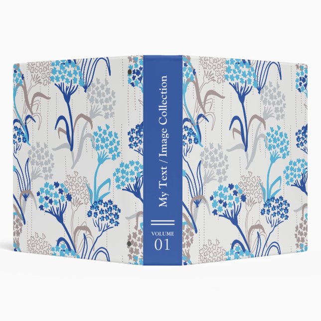 Light and Airy Hydrangea Floral Pattern Binder (Background)