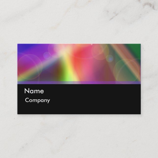 Light and Colour Business Card (Front)