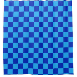 Light and Dark Blue Chequered Design