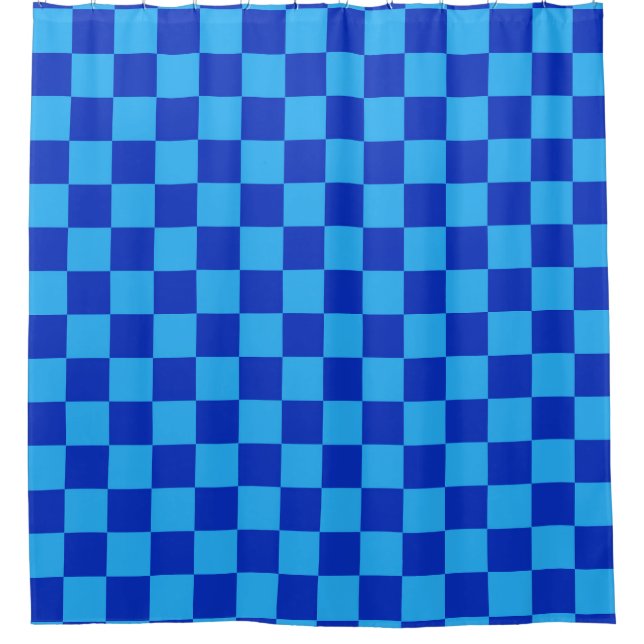 Light and Dark Blue Chequered Design  (Front)