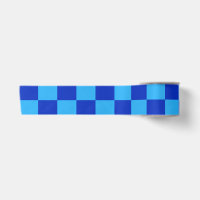 Light and Dark Blue Chequered Design 