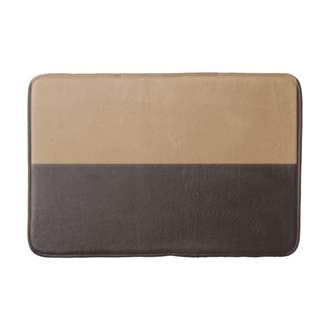 Light and Dark Brown Bath Mat (Front)