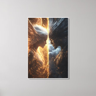 Light and Dark - Dramatic Fantasy Canvas Print