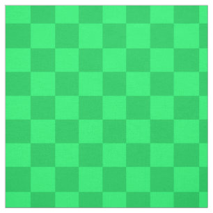 Light And Dark Green Checker Pattern Plaid Design Fabric
