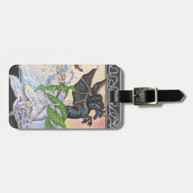 Light and Dark Luggage Tag (Front Horizontal)