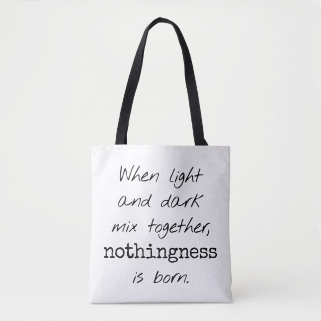 Light And Dark Shoulder Tote Bag (Front)