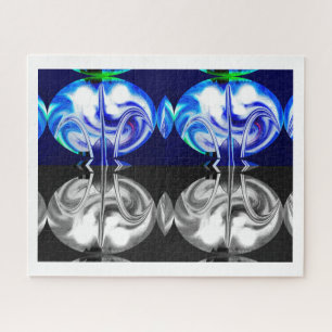 Light and dark sides art jigsaw puzzle