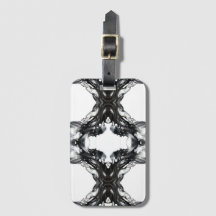 Light and Darkness Abstract Black White Fluid Art