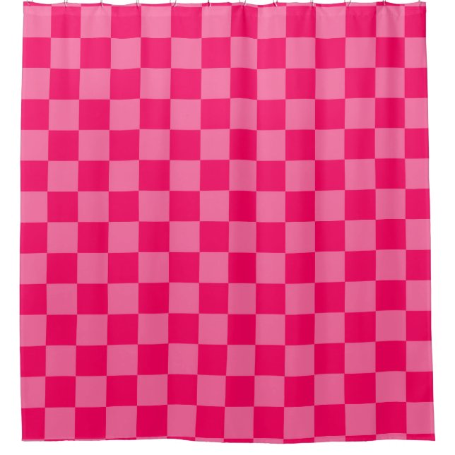 Light and Hot Pink Chequered Pattern Design  (Front)