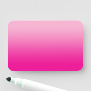 Light and Hot Pink Ombre Blank Name Tag