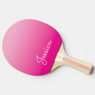 Light and Hot Pink Ombre Ping Pong Paddle