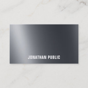 Light And Shadow Black Elegant Modern Cool Plain Business Card