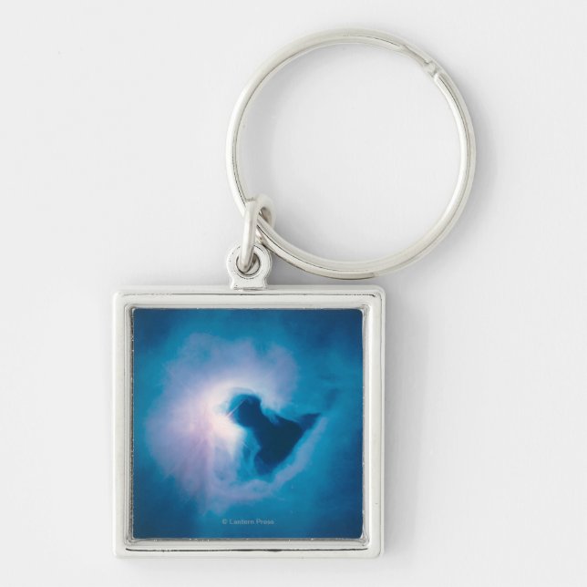 Light and Shadow in the Carina Nebula Keychain (Front)