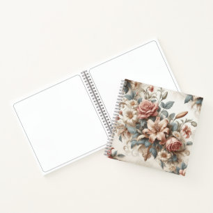 Light Antique Floral Perfection Notebook