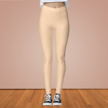 Light Apricot Solid Colour  Leggings<br><div class="desc">Light Apricot Solid Colour</div>