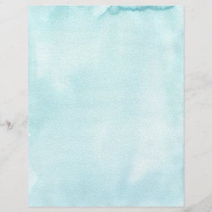 Light Aqua Blue Stationery Paper