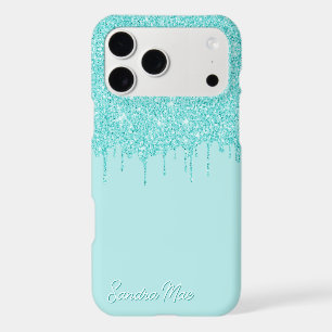 Light Aqua Turquoise Green Glitter Art Pattern