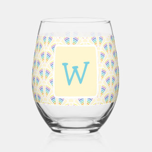 Light Arches Stemless Wine Glass