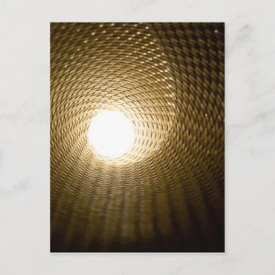 Light at the end of a tunnel postcard