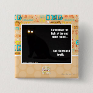 Light at the End of the Tunnel 2 Inch Square Button