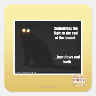 Light at the End of the Tunnel Square Sticker