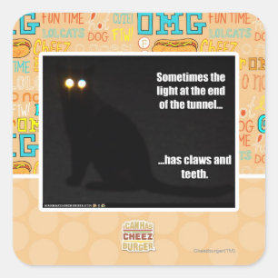 Light at the End of the Tunnel Square Sticker