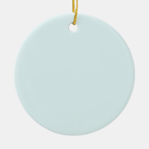 Light baby blue ceramic ornament