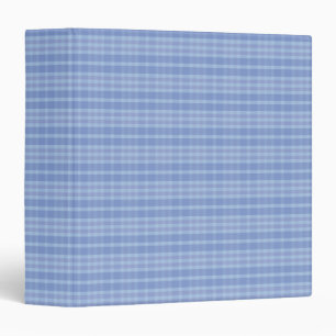Light baby blue Plaid Pattern Avery Binder