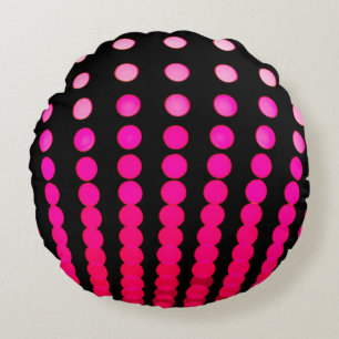 Light Background Round Pillow