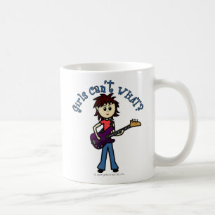 Light Bass Guitar Girl Coffee Mug