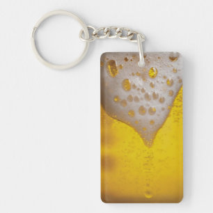 Light Beer Foam Keychain