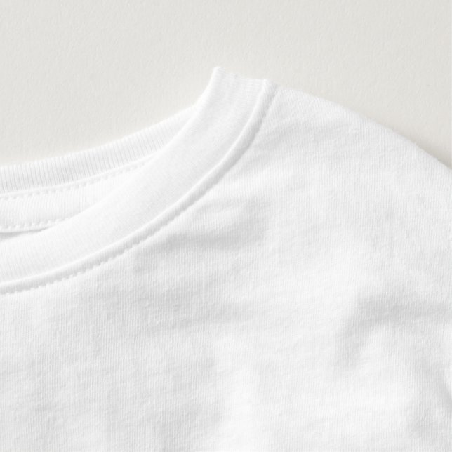 Light Begins Within – Pink and Gold Toddler Tee (Detail - Neck (in White))