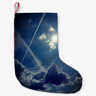 Light behind the clouds small christmas stocking