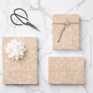 Light Beige Cream Marble Terrazzo Texture Wrapping Paper Sheet