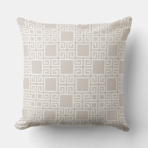 Light Beige Geometric/Love I Corinthians 13 Pillow
